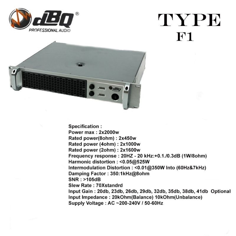 Power Amplifier dBQ F1