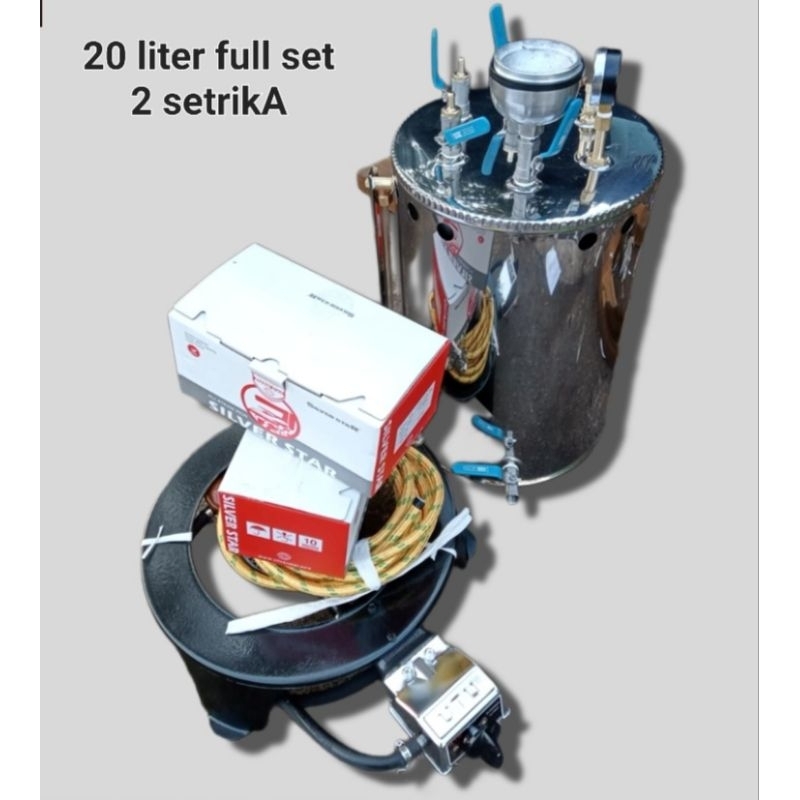 Setrika Uap Ukuran 20 liter Full sett - Setrika Uap Laundry - Setrika Uap Pakaian Laundry