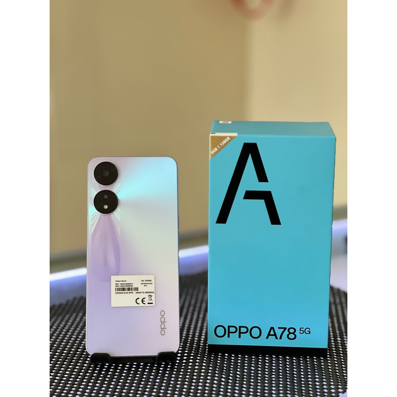 Oppo A78 5G 8/128GB SECOND GARANSI RESMI LIKE NEW
