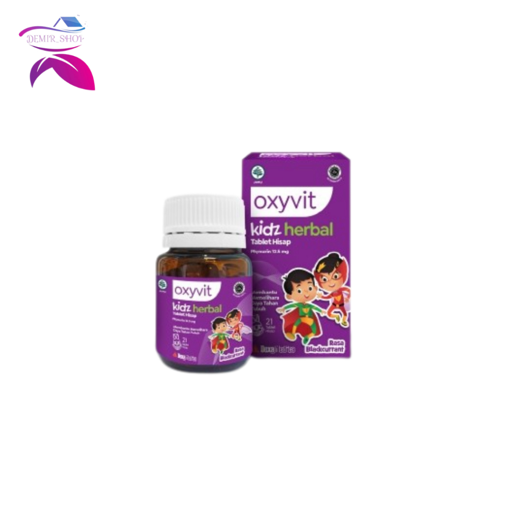 Oxyvit Kidz Herbal 21 Tablet Hisap Multivitamin Anak