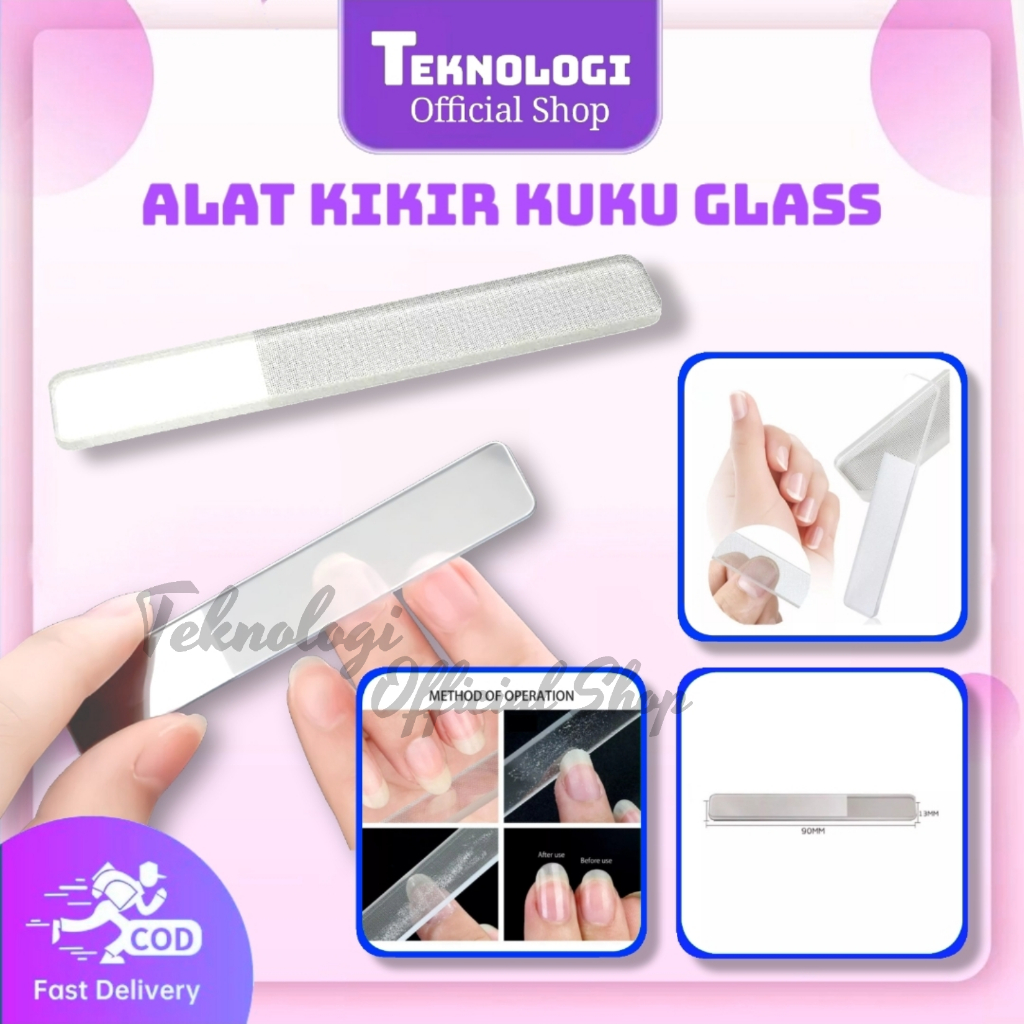 Kikir Kuku Glass/ Buffer Kuku/ Pengkilat Kuku Untuk Manicure dan Pedicure