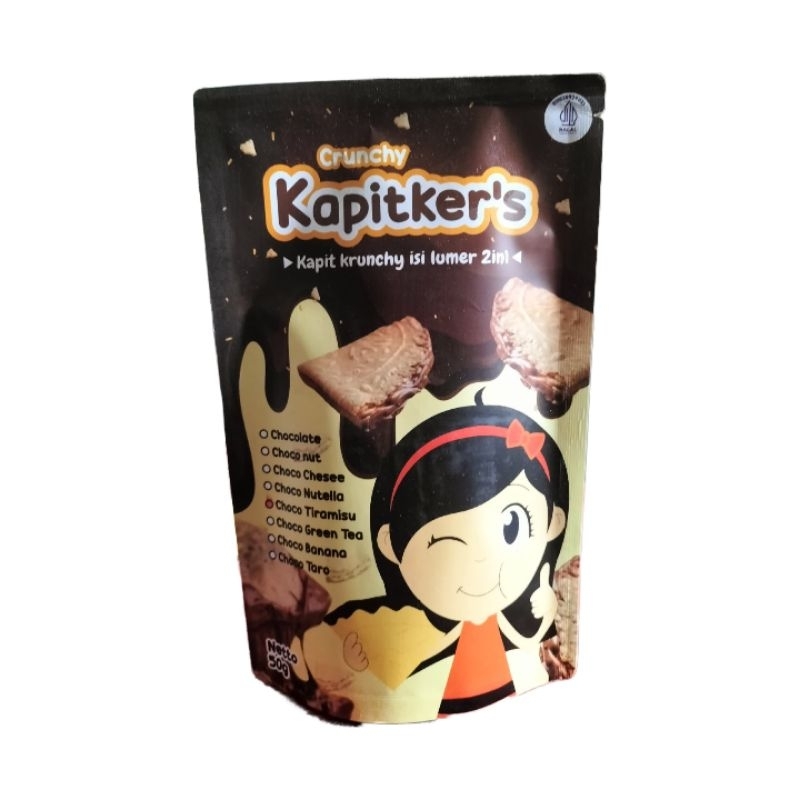 

Kue Wafer Kapitkers Crunchy Lumer Coklat Premium