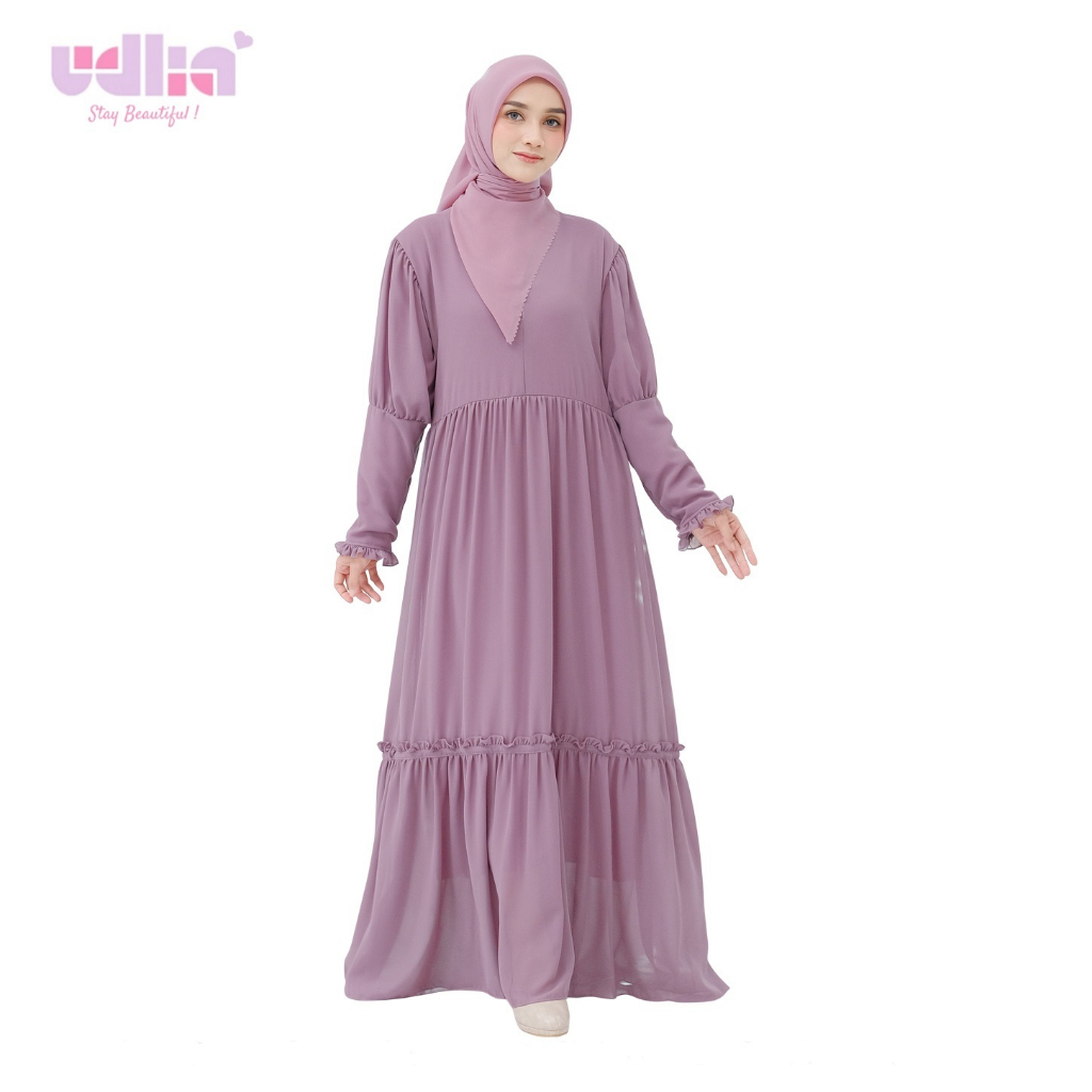 Udlia Gamis Pesta Lebaran Cerutty Aster S M L XL