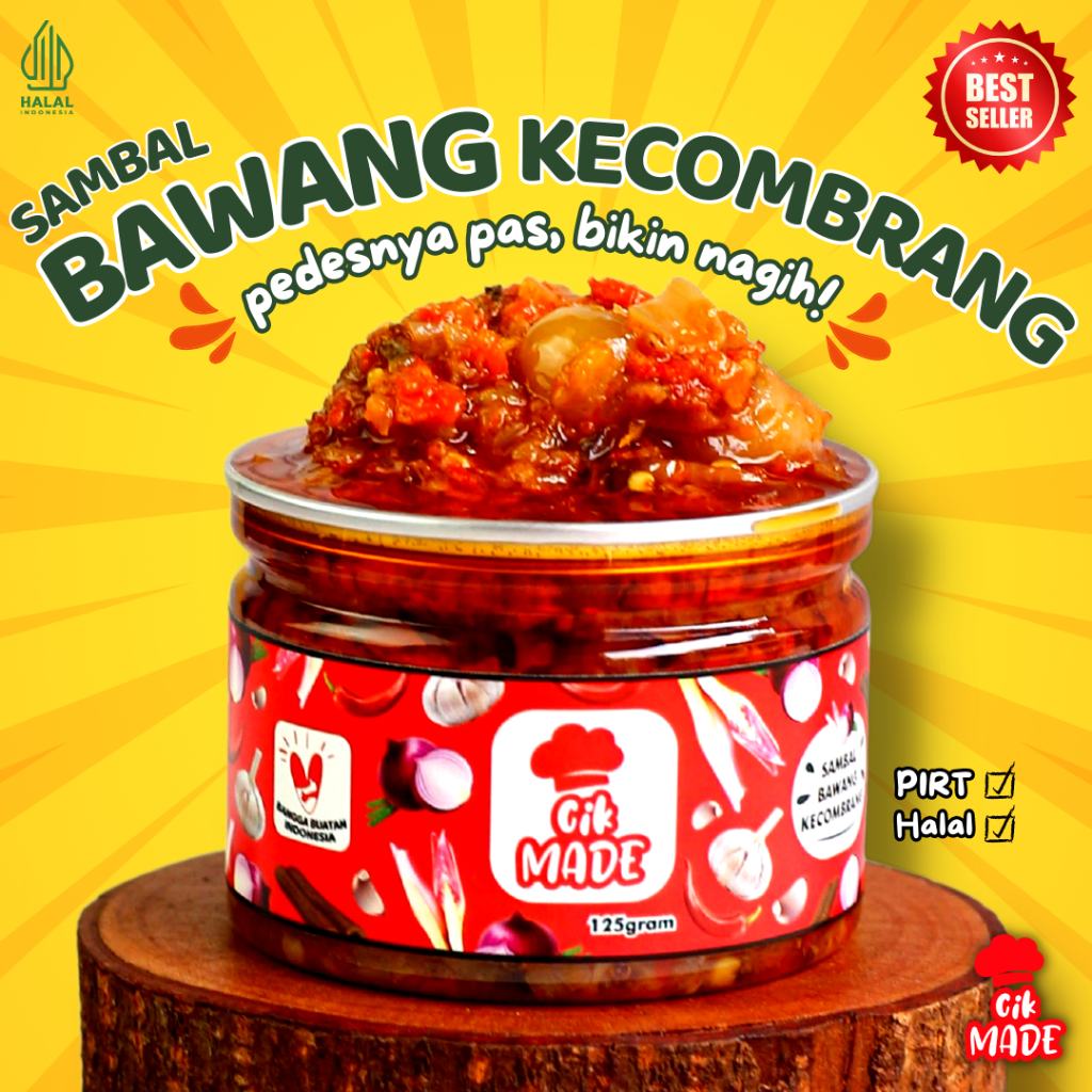 

Sambal Bawang Kecombrang " Cik Made " - 125 Gram