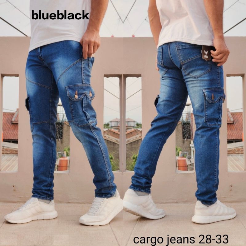 Celana Jeans Ripped Sobek Pria Sobek Puring