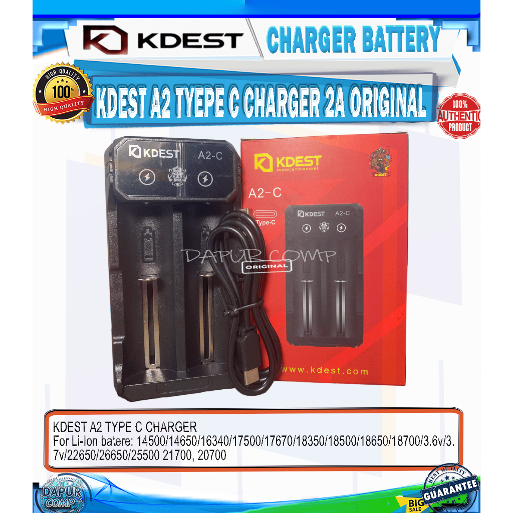 KDEST CHARGER A2 2SLOT CHARGER TYPE C ORIGINAL
