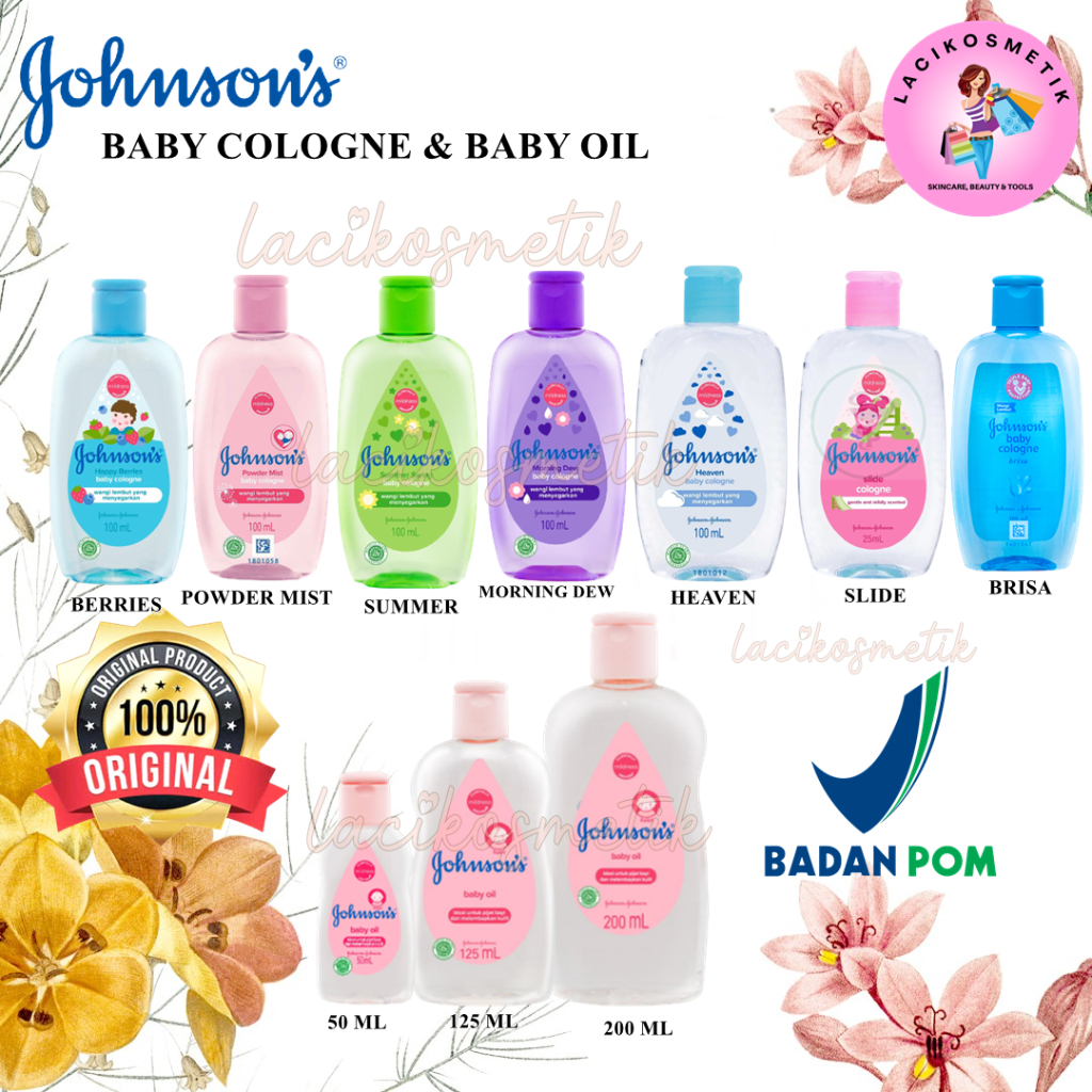 ✨LACIKOSME✨ JOHNSON'S BABY COLOGNE CREAM OIL - COLOGNE CREAM MINYAK BAYI BPOM