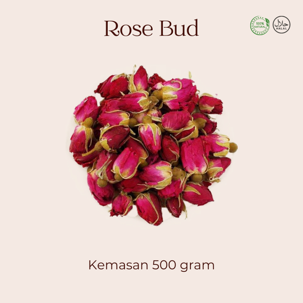 

1 KG TEH BUNGA MAWAR MERAH ROSE BUD