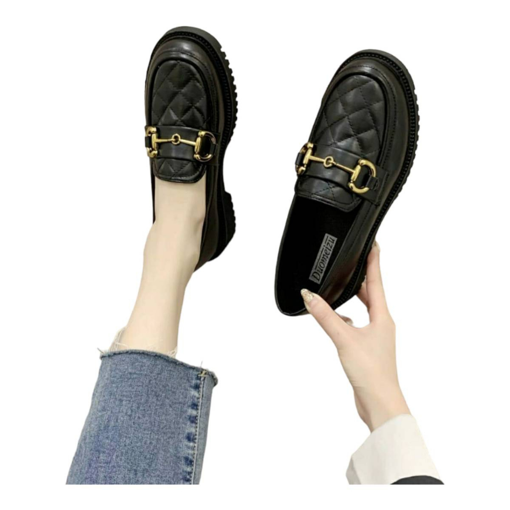 Sepatu Docmart Wanita / Sepatu Loafers Wanita Import Murah Kekinian DR4431