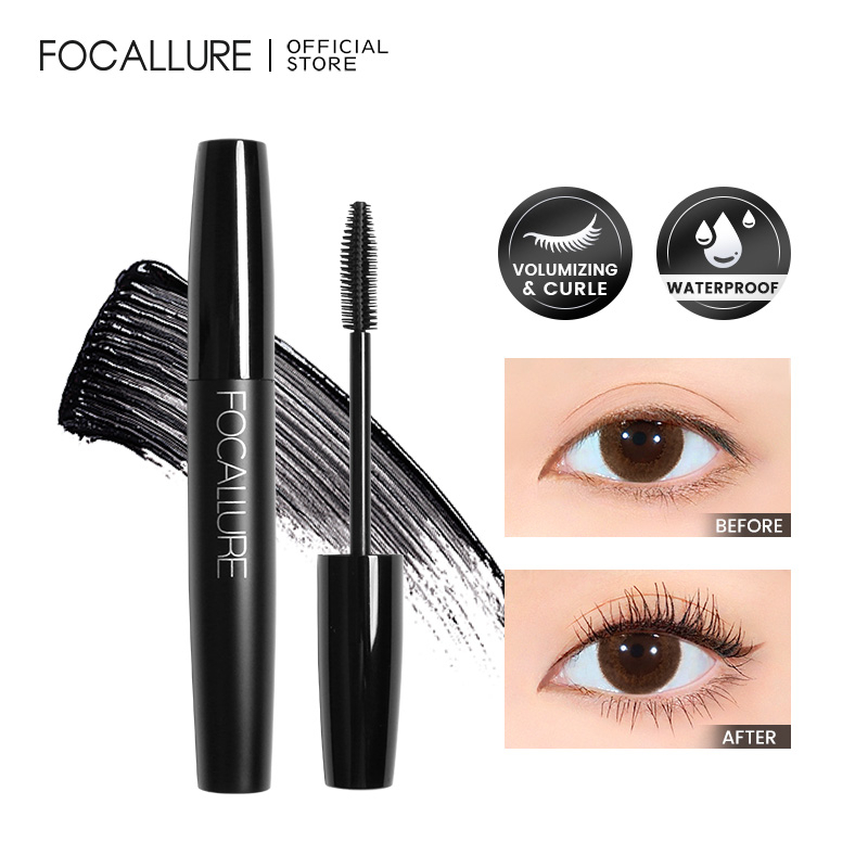 FOCALLURE Black Maskara tahan lama anti air lengthen/Curl eye makeup FA11