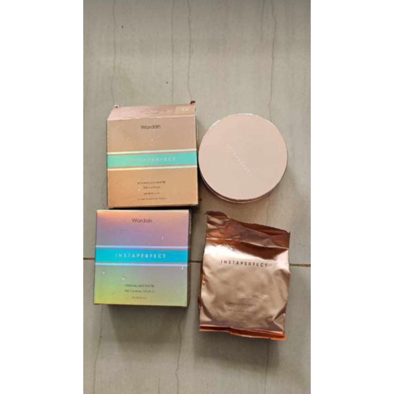 Paket Wardah Cushion Instaperfect Full Case Plus Refill