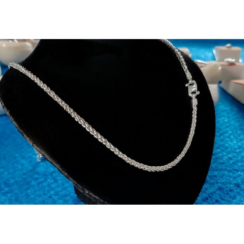 Kalung Rantai Tulang Belut perak murni anak - anak & Dewasa