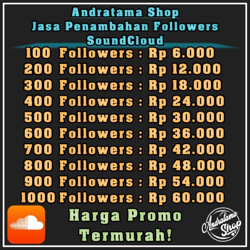 100 Followers SoundCloud | Jasa Tambah Followers SoundCloud