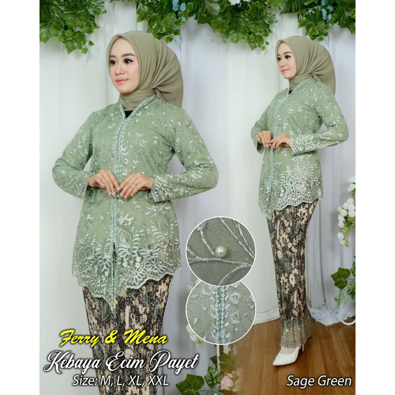 (COD) KEBAYA ENCIM PAYET /KEBAYA MODERN/KEBAYA TERBARU/KEBAYA KONDANGAN/KEBAYA LAMARAN /KEBAYA WISUDA/KEBAYA TERLARIS