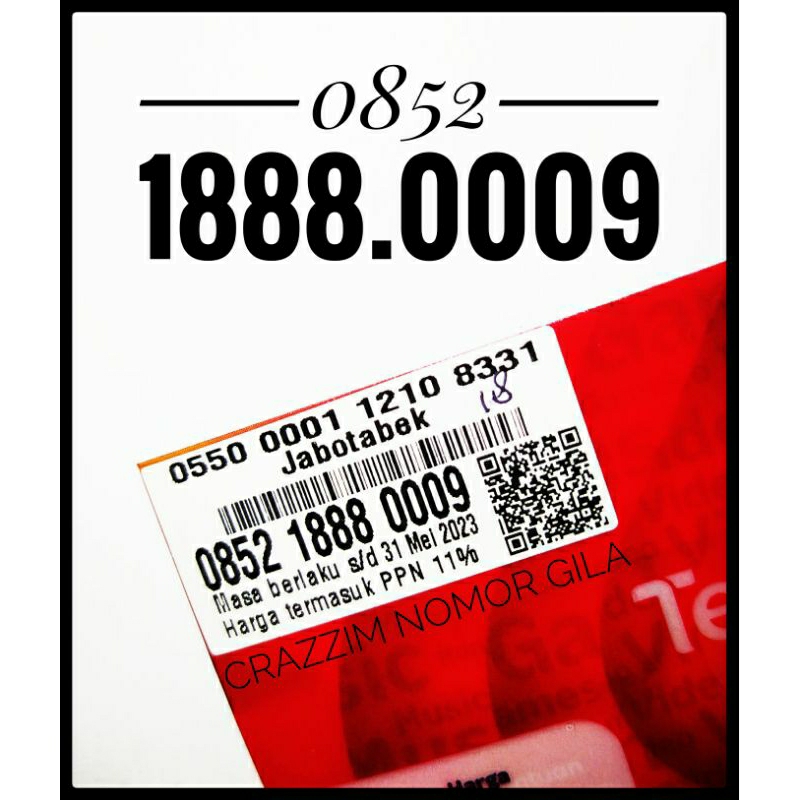 Nomor Cantik Telkomsel Kartu As. As Cantik. Nomor Cantik Double Triple 0009. 09