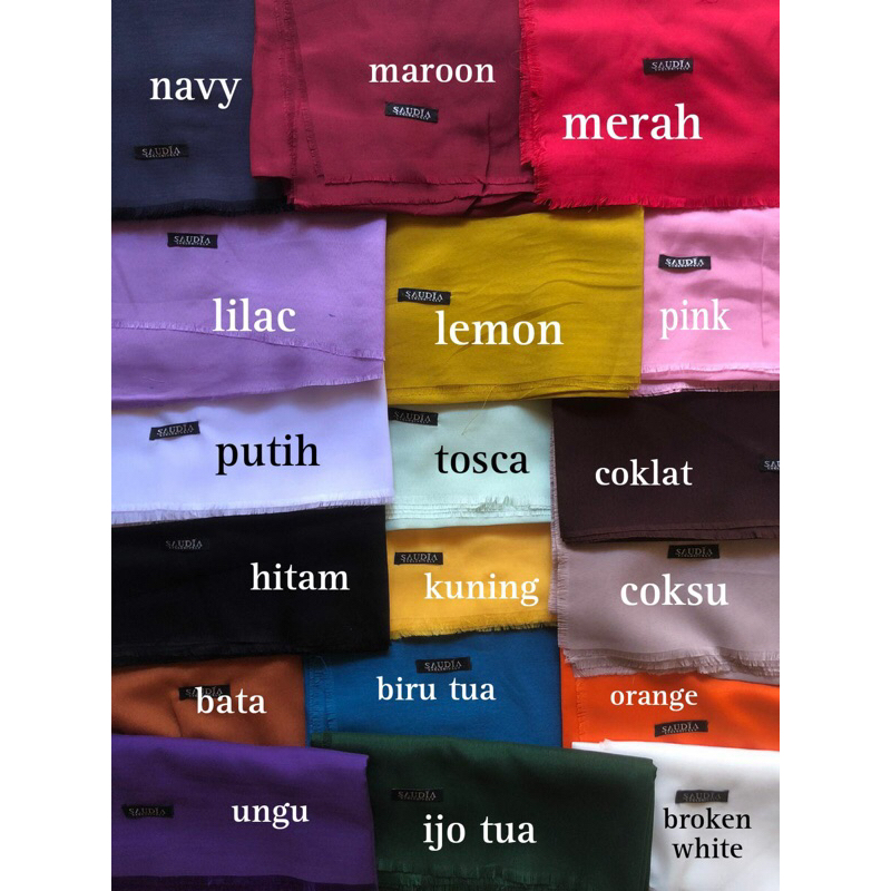 SAUDIA RAWIS/segi empat saudia/kerudung segi 4/hijab segi empat