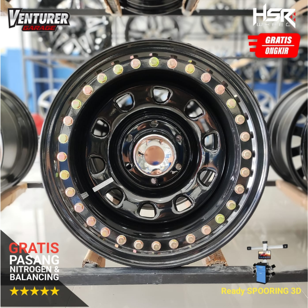 velg model offroad hsr beadlock mokupo ring 15 lebar 10 pcd 6x139.7 veleg offroad