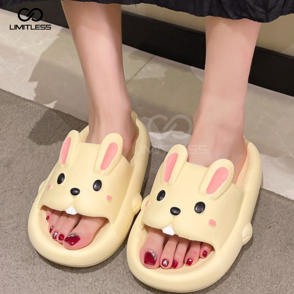 Sendal Kelinci Wanita Terbaru 2023 Sandal Kelinci Dewasa Cewek Selop Rabbit Sandal BUNNY Dewasa Casual Lucu