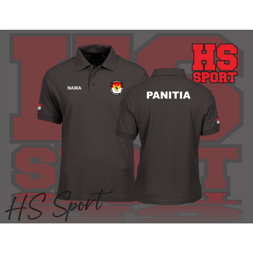 POLO KPU KOMISI PEMILIHAN UMUM - BAJU POLO PEMILIHAN - BAJU POLO KERAH TSHIRT LOGO PANITIA