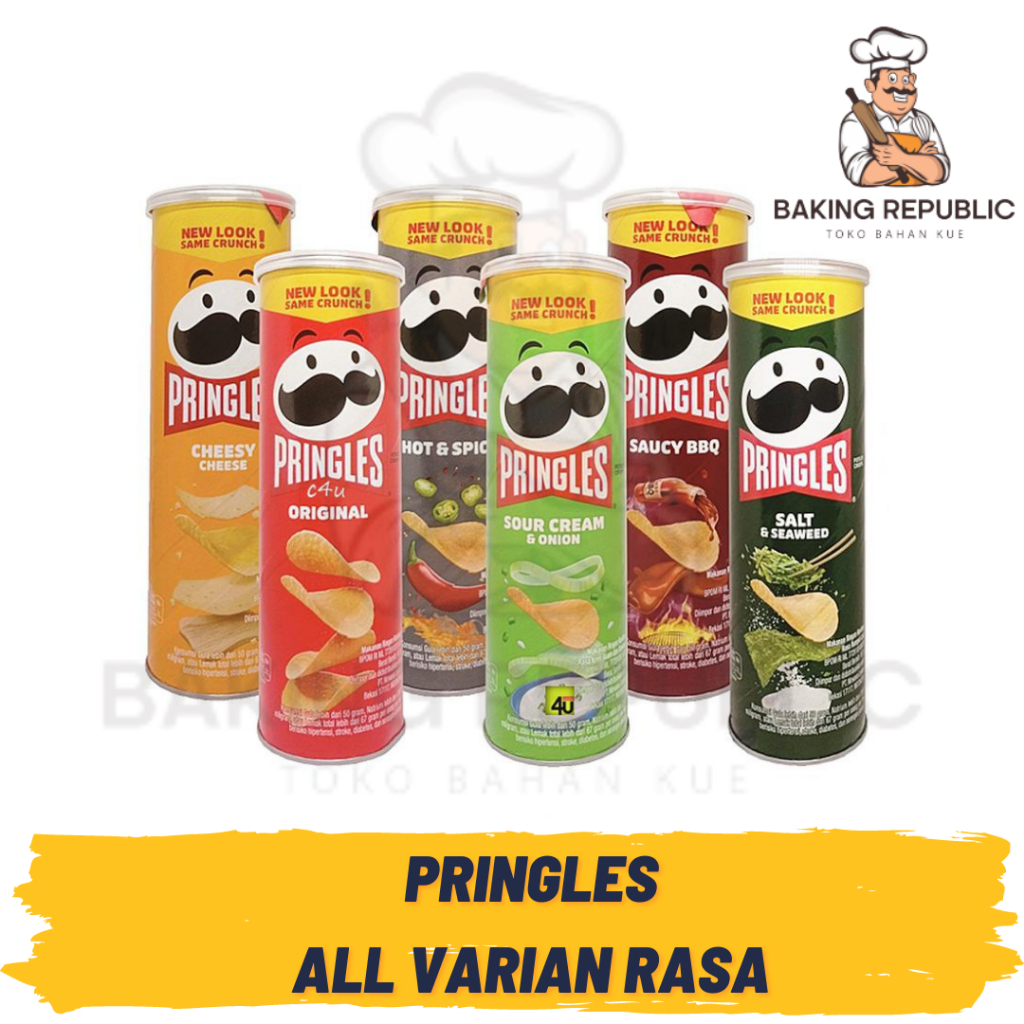 

PRINGLES | SNACK PRINGLES | ALL VARIAN RASA | 107 GRAM | KEMASAN PABRIK