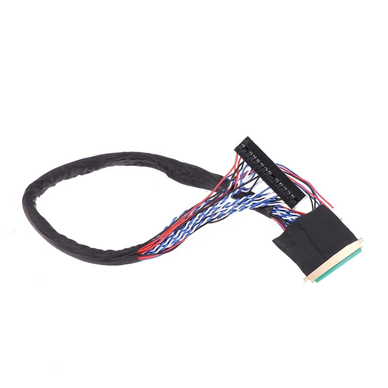 Kabel LVDS I-PEX 20453-040T-11 40Pin 2ch 6bit untuk Panel LCD LED 10.1-18.4 Inci