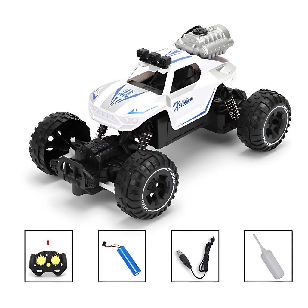 RC Spray Climbing Car Mengeluarkan Asap | Mainan Anak Laki Laki Mobil Mobilan Remote Control Seru