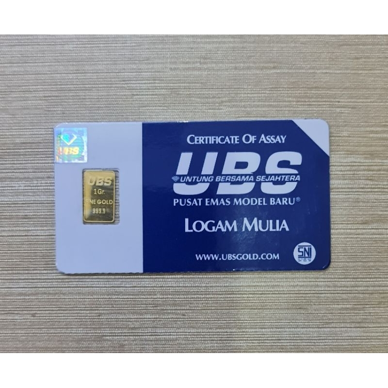 Logam Mulia UBS 1 Gram 999.9%