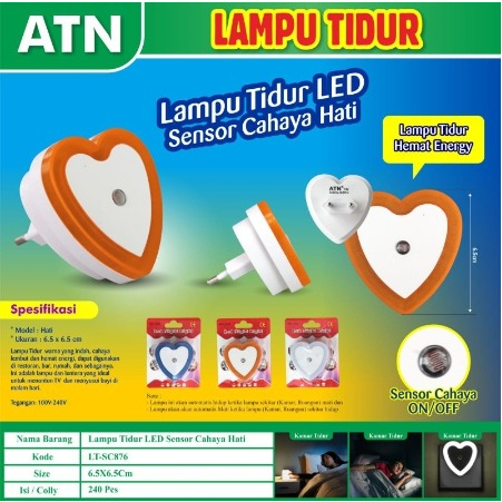 Lampu Tidur LED ATN Karakter Hemat Energy MURAH