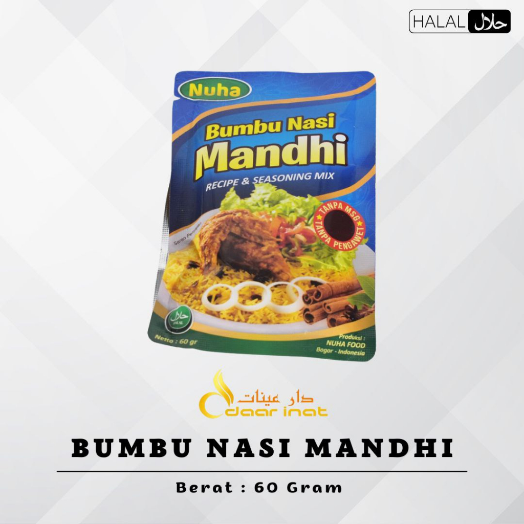 Nuha Bumbu Nasi Kebuli | Nasi Biryani | Nasi Kabsah | Nasi Mandhi instant seasoning I Bumbu Nasi Nuha I NUHA