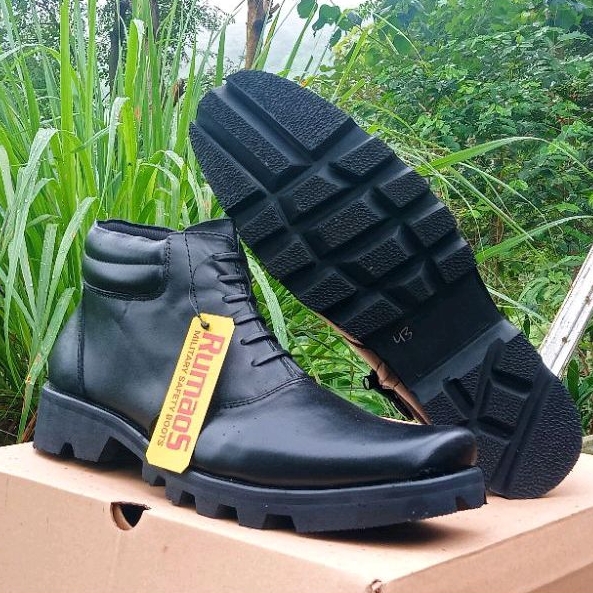sepatu boots priaPDH TNI POLRI SECURITY/dinas/kantoran kulit asli