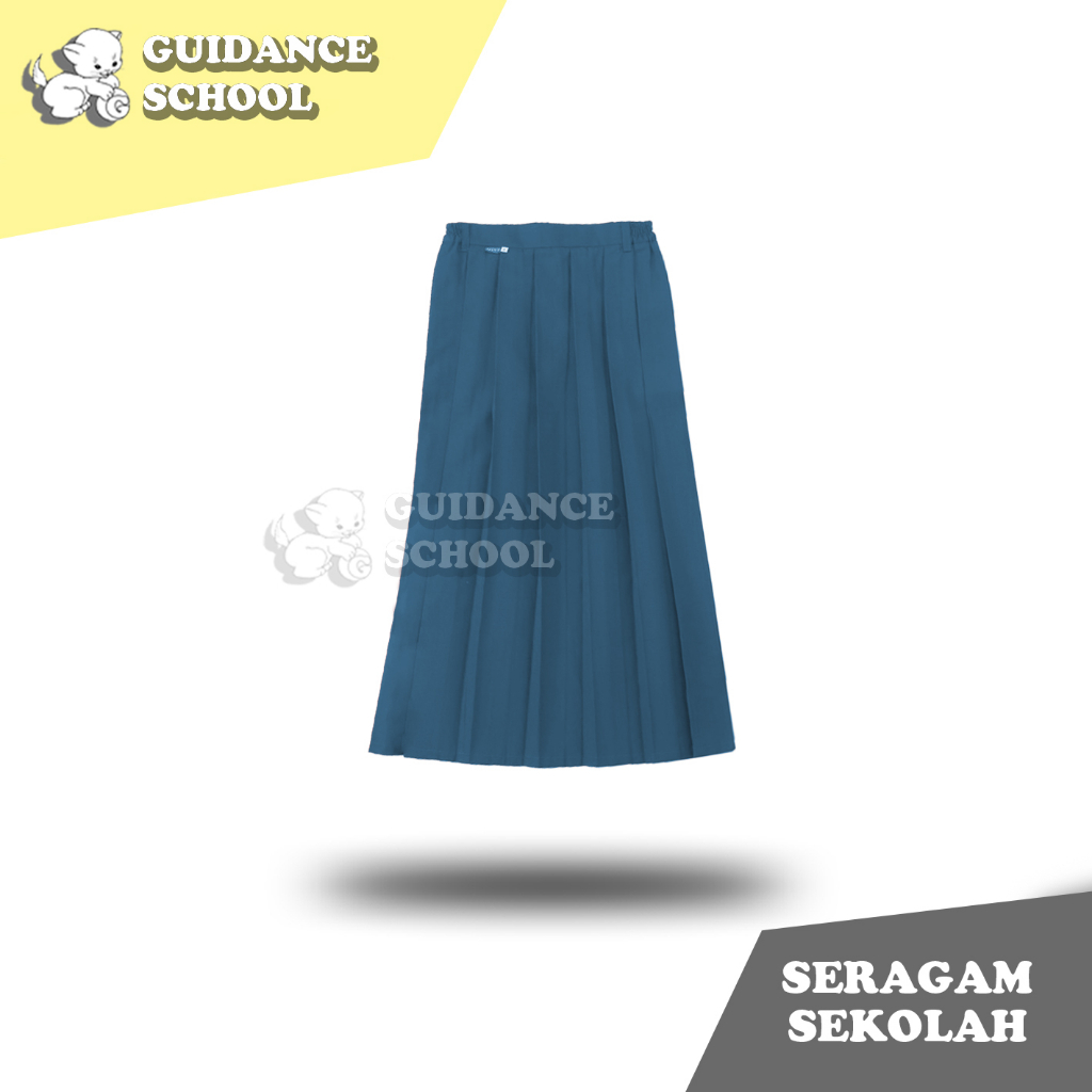 Seragam Sekolah SMA Rok Rempel Abu Bahan Premium Kualitas Lebih Baik | Rok Rempel SMA