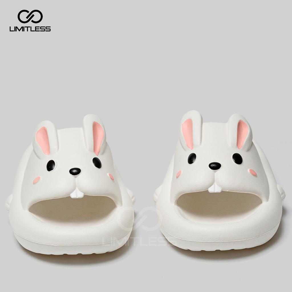 Sandal Kelinci Slip On Anak Perempuan Korea Premium Sendal Rabbit Anak Selop Cewek Nyaman Karakter BUNNY Terbaru 2023