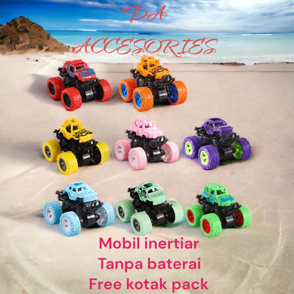 TERMURAH Mainan Mobil Anak Monster Zap Jip Off Road 4 Drive Inertial Bigfoot