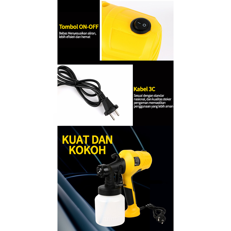 JF 800ML Pistol semprot listrik Electric Spray Gun ELECTRIC Spray Gun Paint semprot Cat Alat Semprot Cat semprot Cat