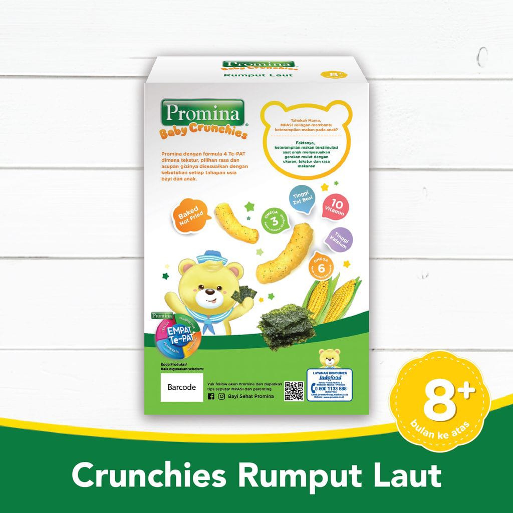Promina Baby Crunchies Rasa Rumput Laut 20 gr