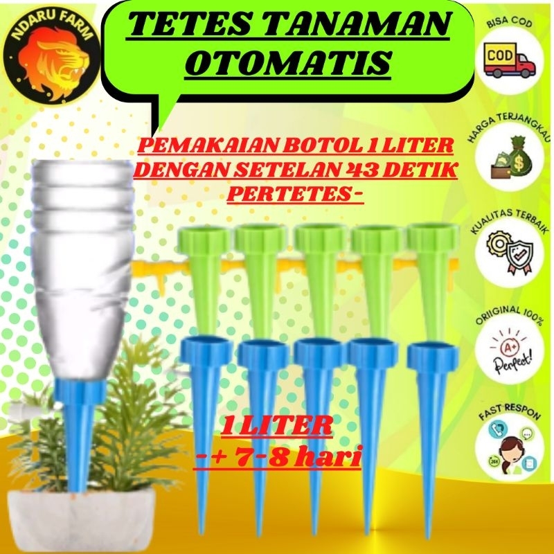 TETES TANAMAN OTOMATIS / ALAT SIRAM TANAMAN / INFUS TANAMAN BOTOL / IRIGASI NDARUFRAM