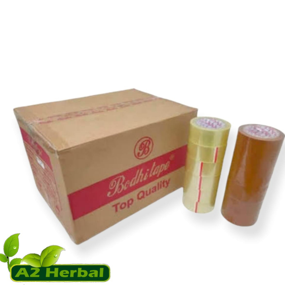 

Lakban Bening | Lakban Coklat 90 Yard Bodhi Tape - Per Dus Isi 72 Roll