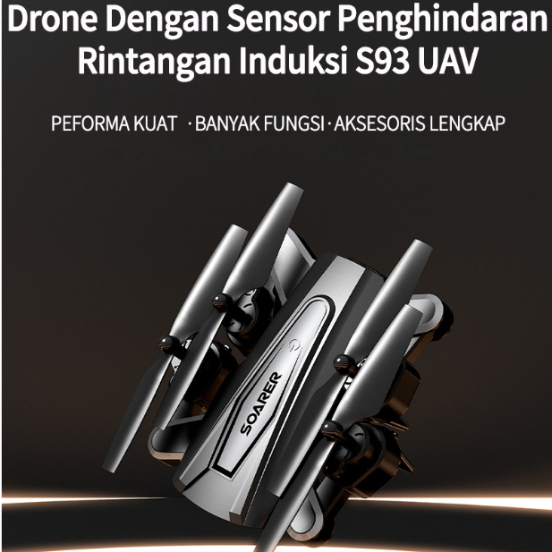 Drone E99 K3 PRO Mini Drone 4 K HD Dual kamera WIFI FPV Penghindaran Rintangan Lipat Profesional RC Drone Quadcopter