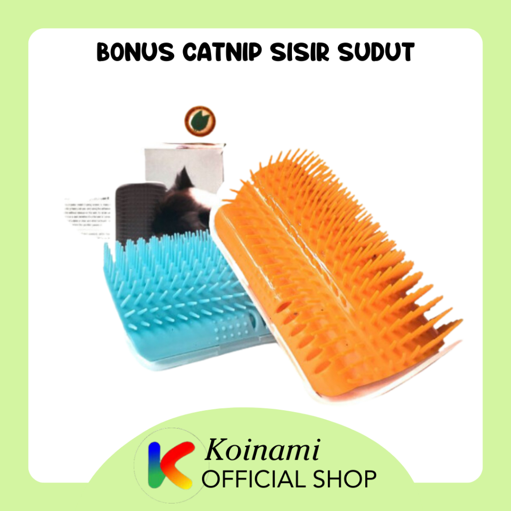 BONUS CATNIP SISIR SUDUT / SISIR KUCING / SOFTER CAT SELF GROOMER