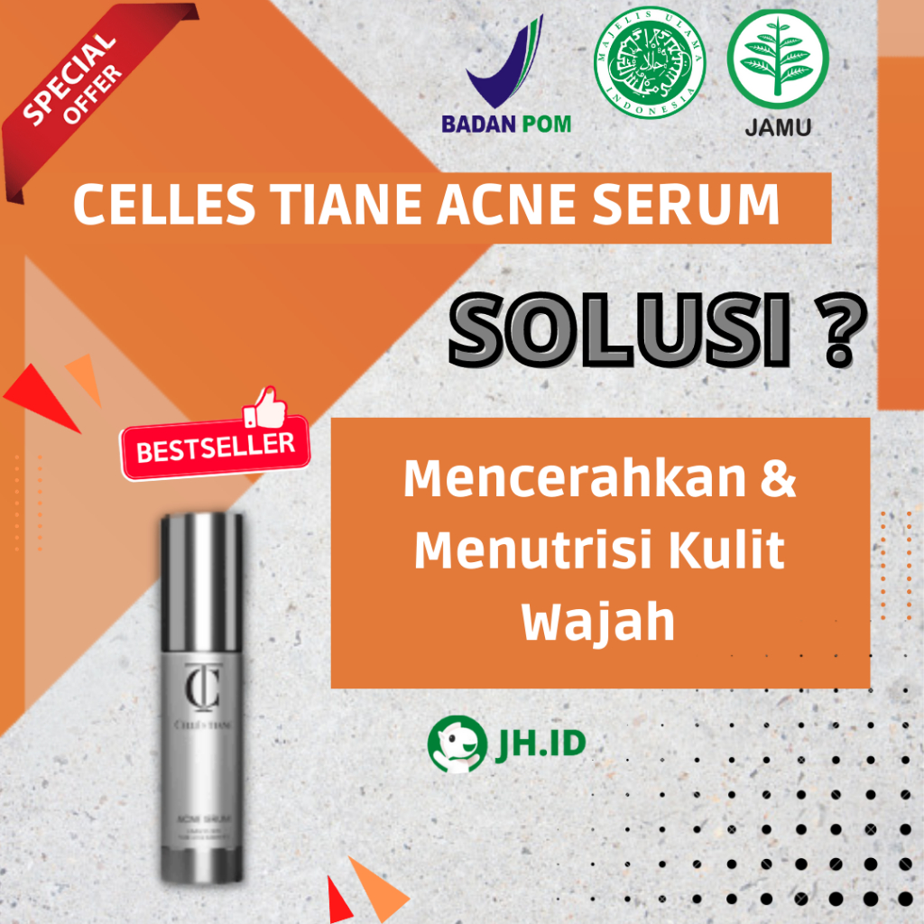 SKINCARE CELLES TIANE ACNE SERUM ORIGINAL TIENS UNUK JERAWAT