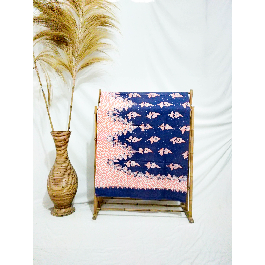 Batik Tulis Lasem 2 Warna Protolan Bunga Pinggir Krecak