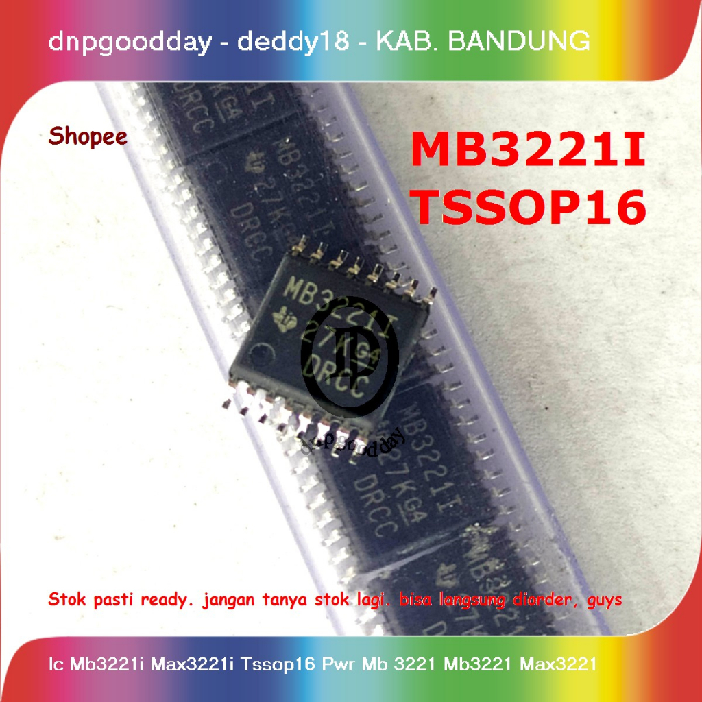 Ic Mb3221i Max3221i Tssop16 Pwr Mb 3221 Mb3221 Max3221