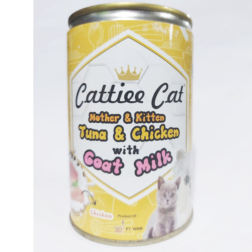 MAKANAN KALENG ANAK KUCING DAN DEWASA CATTIEE CAT 405 GR