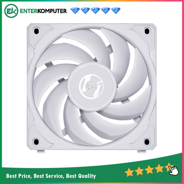 LIAN LI UNI FAN P28 (P28120-1W) WHITE - 12CM Fan - Single Pack