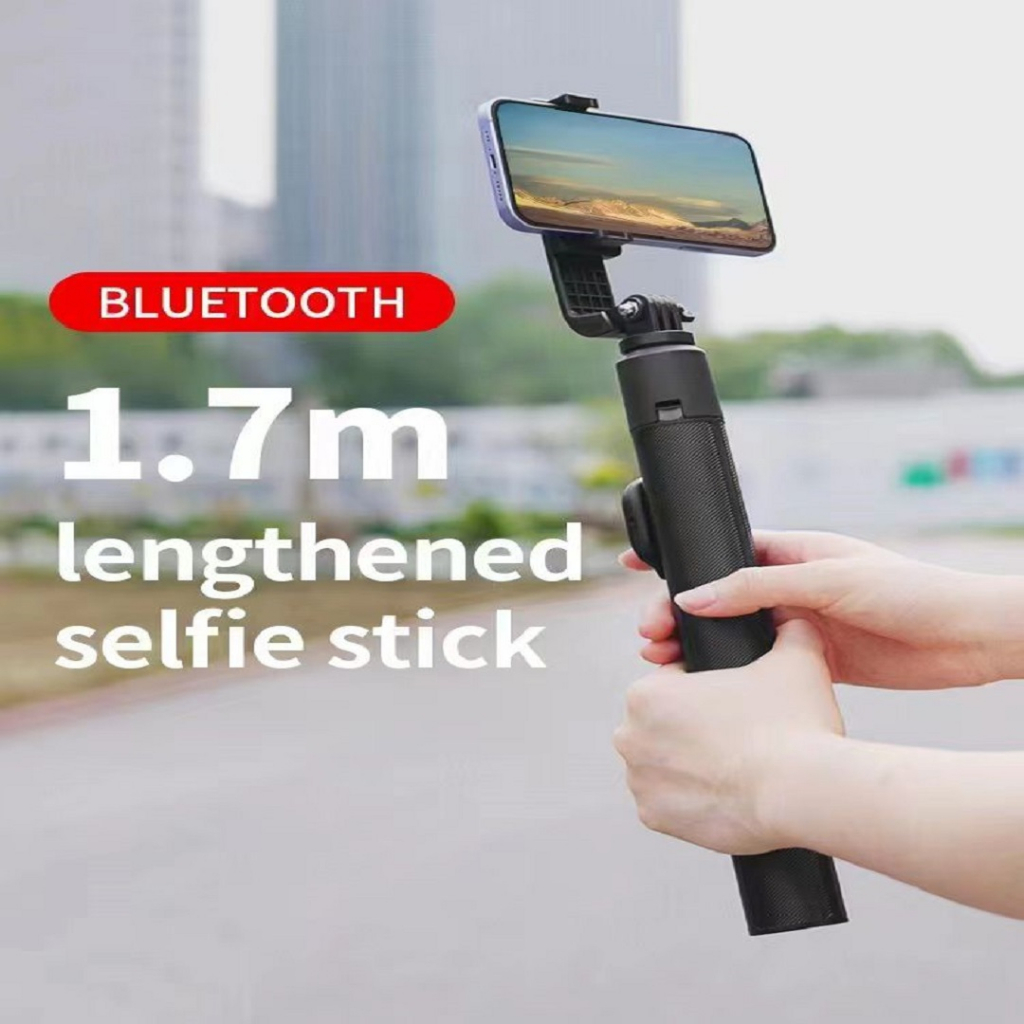 Ocean Blue OCN Y17 1.7M Tongsis Tripod Hp Bluetooth Selfie Stick Remote Shutter