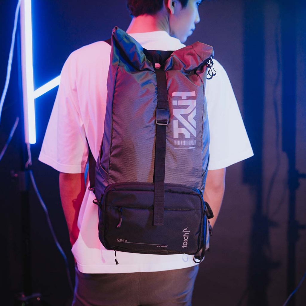 TORCH Guild Tas Ransel Lipat Tas Selempang Gamer 2 in 1 - Foldable Backpack Sling Bag Ransel Gamers