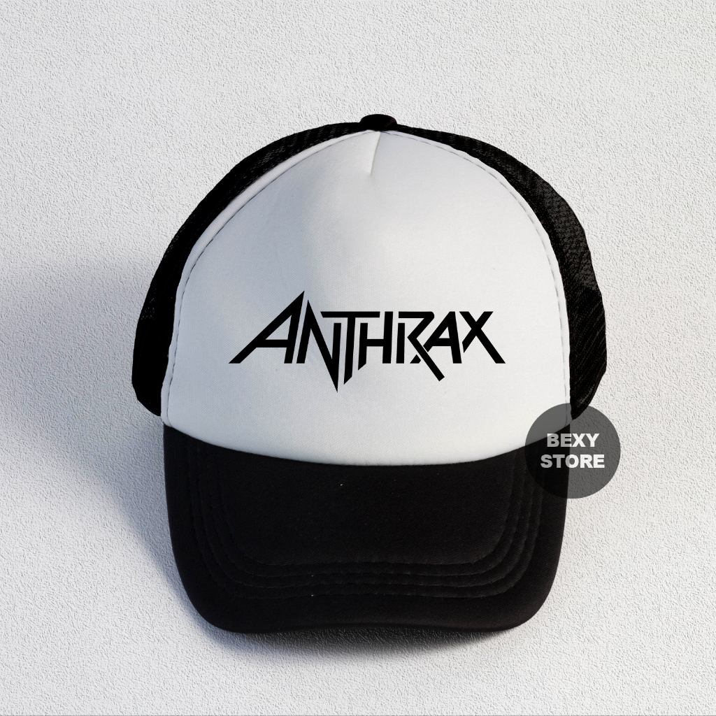 Topi Anthrax Trucker / Topi Band / Topi Baseball / Trucker Hat / Topi Jaring Distro / Topi Premium /