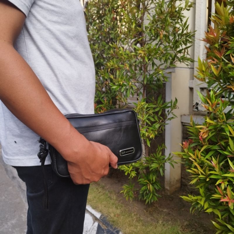 Handbag Pria Original Merk DM Kulit PU | Clutch Pria Premium