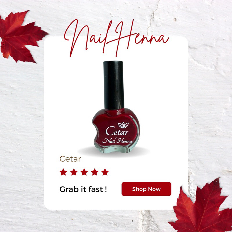 Kutek Kuteks Kitek Kutex Tuffah Tufah  Cetar Nail Henna Hena Cat Kuku Muslimah Halal Sah Untuk Buat 