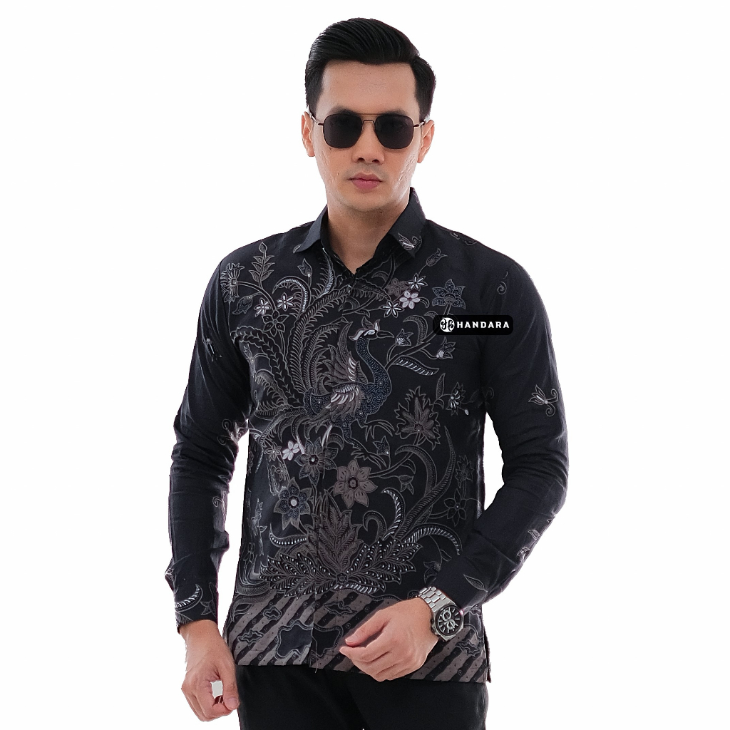 Handara Batik Pria Srigunting Hitam HB-215